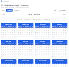 VIPCalendar丨Free Printable Calendar gallery image