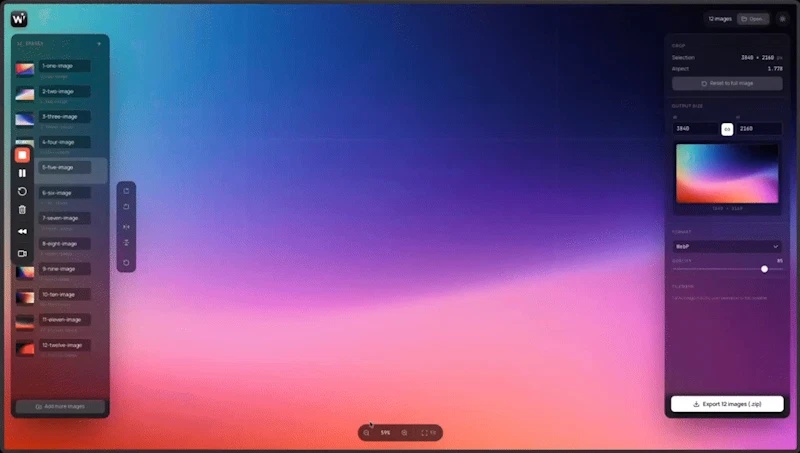 webimg screenshot 1 (video preview)