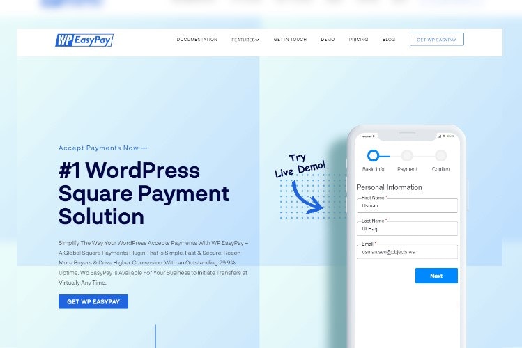 WP Easy Pay - Квадрат для WordPress медиа 2