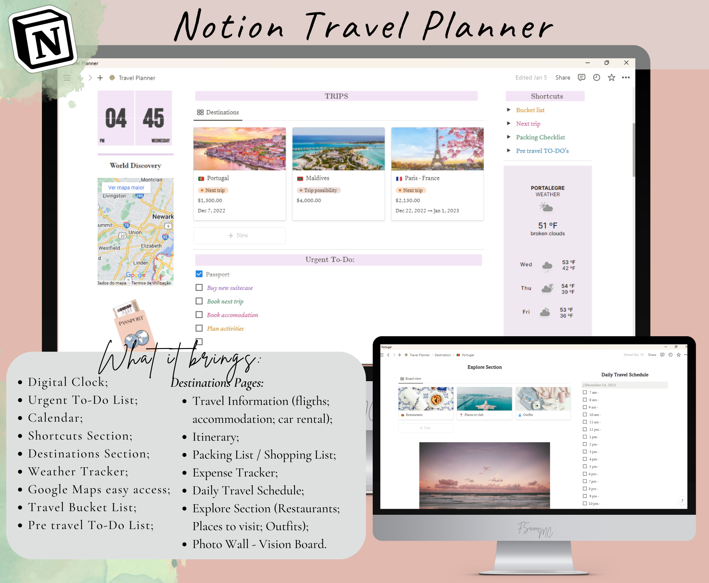 Notion | Travel Planner 