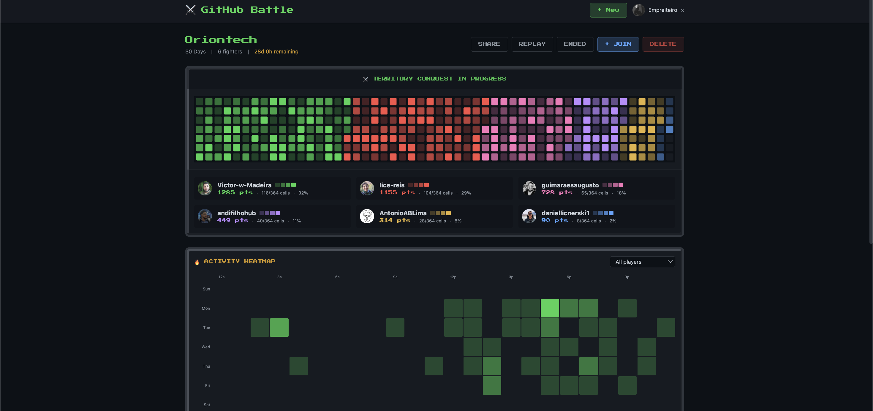 GitHub Battle Arena gallery image