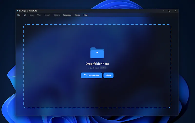 DevProjex screenshot 1