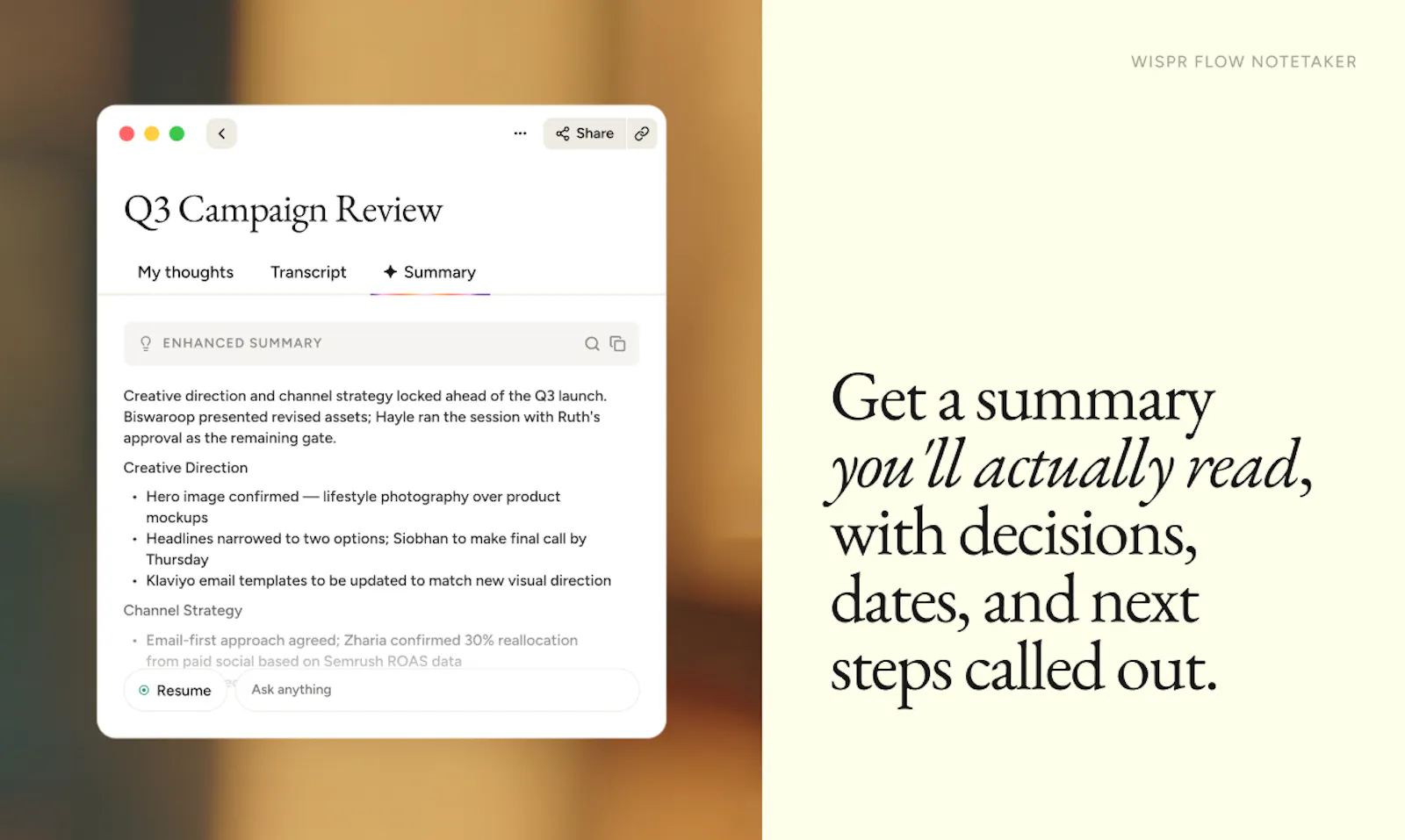 Wispr Flow Notetaker screenshot 7