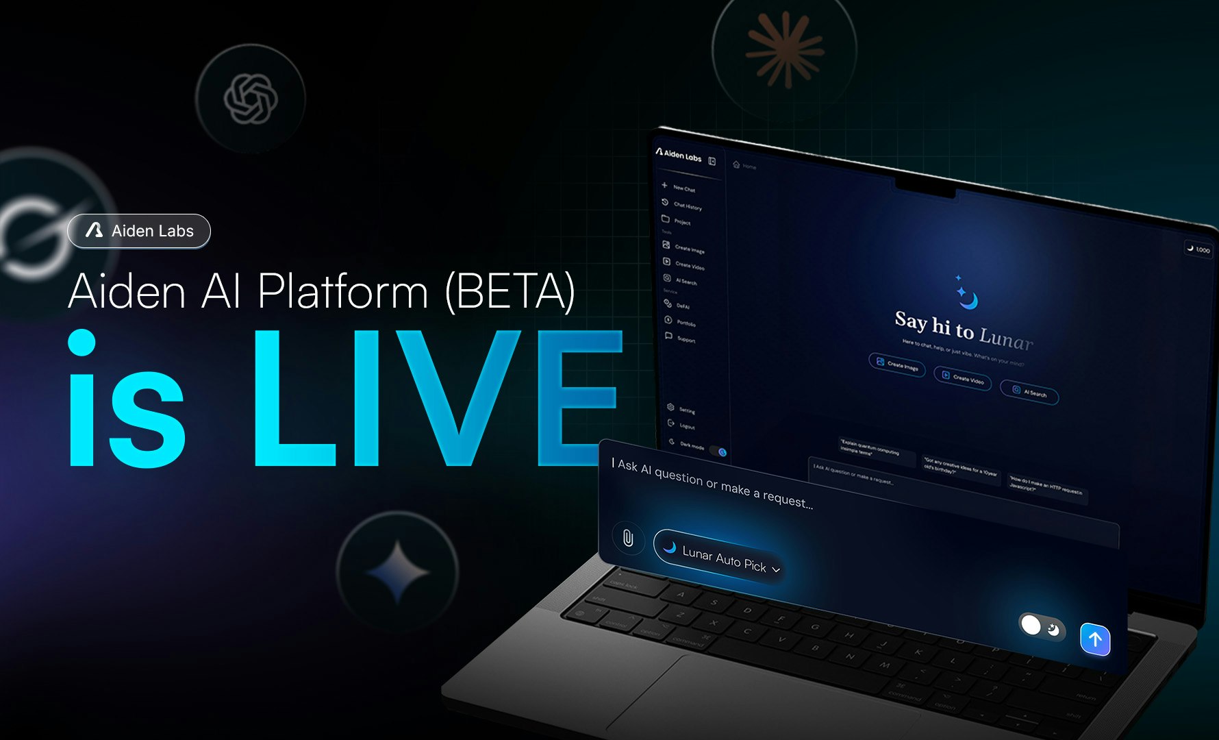 Aiden ai प्लेटफ़ॉर्म - 1 क्लिक में अनुसंधान, लिखें, बनाएं और स्वचालित करें मीडिया 3