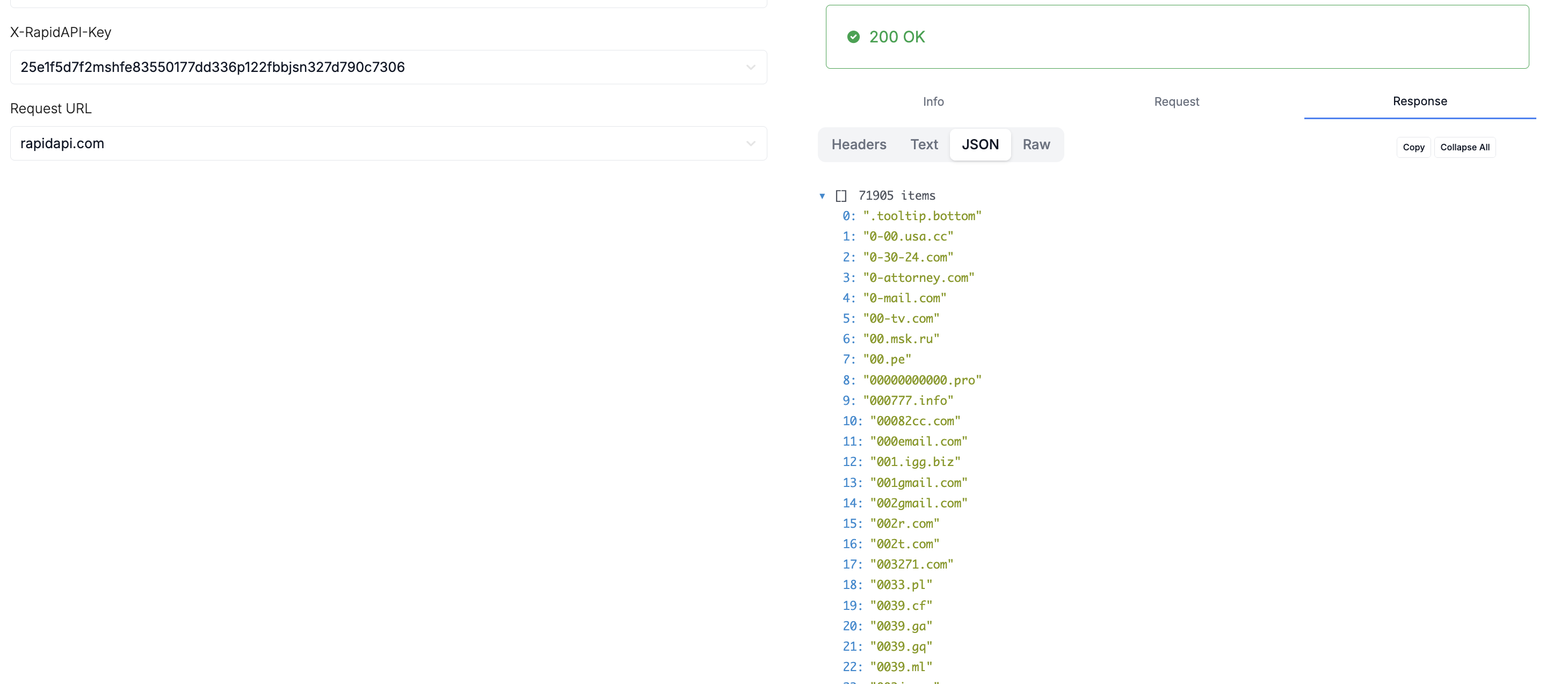 Email Validation API - Screenshot 3 showing product features and functionality