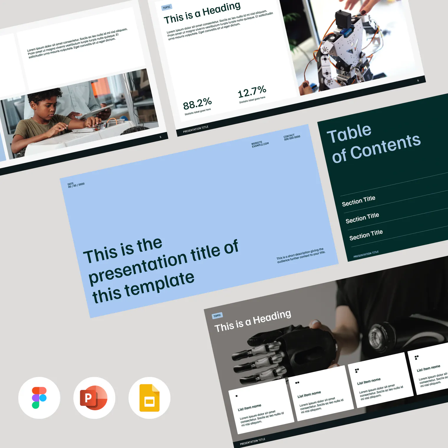 Investors Pitch Deck Template gallery image