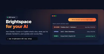 Brightspace D2L MCP Server gallery image