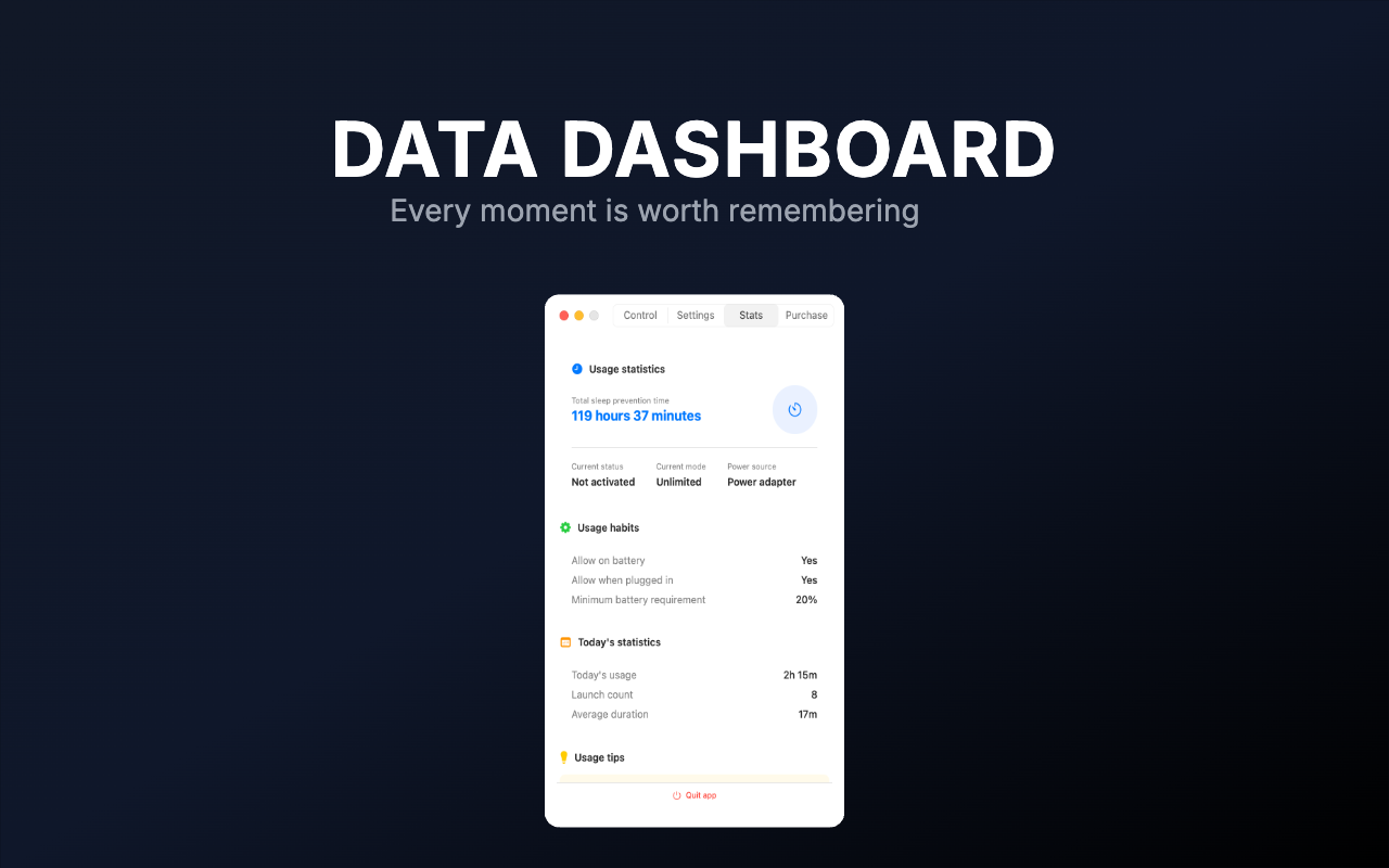 NoDoze - Screenshot 3 showing product features and functionality