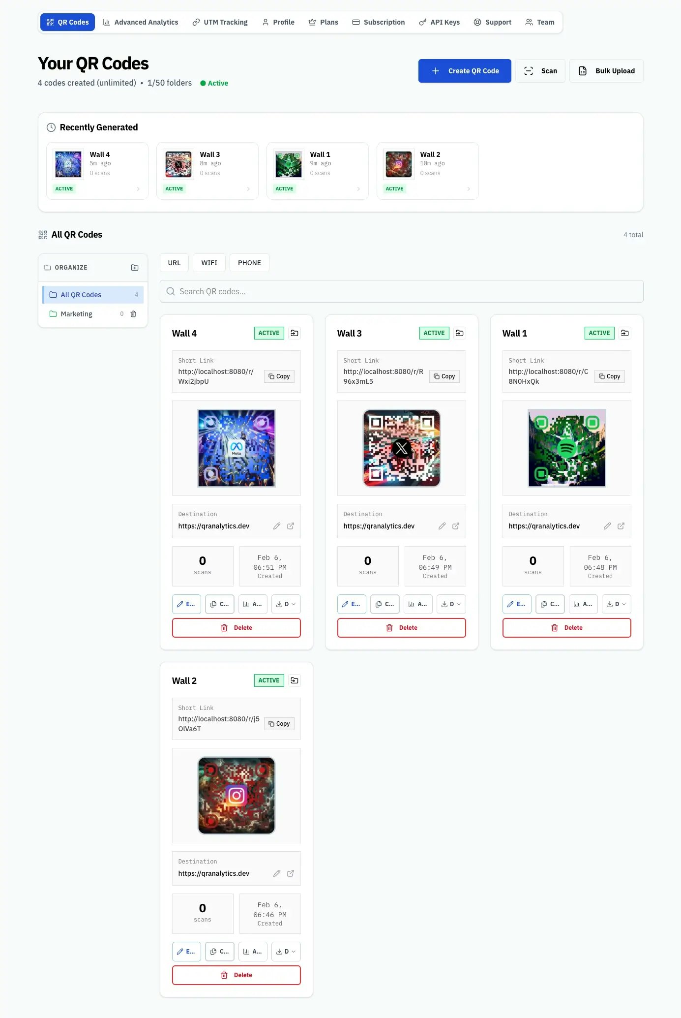 QR Analytics - Screenshot 2 showing product features and functionality