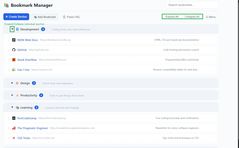 Squirrel - Bookmark Manager screenshot 5