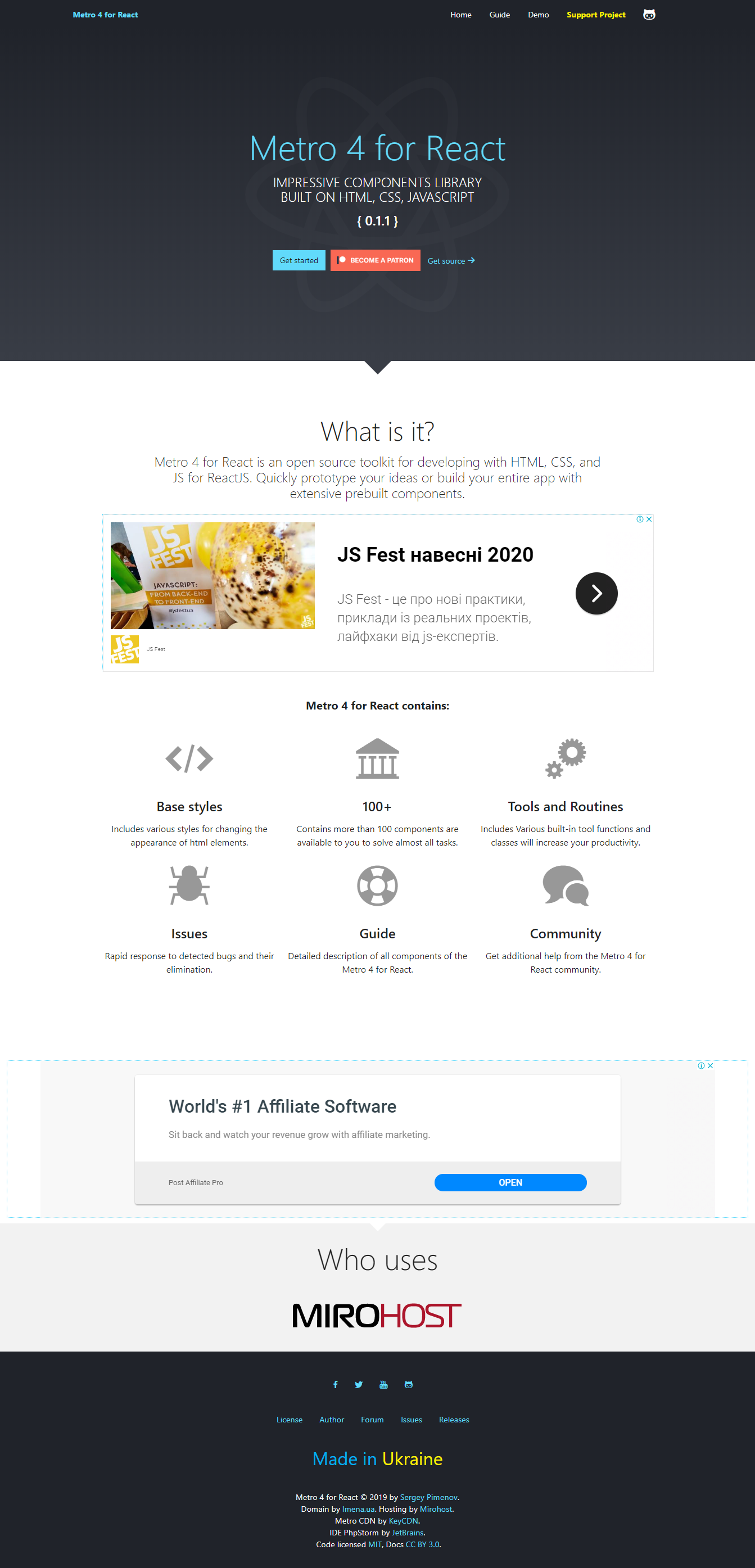 Metro 4 Component Library gallery image
