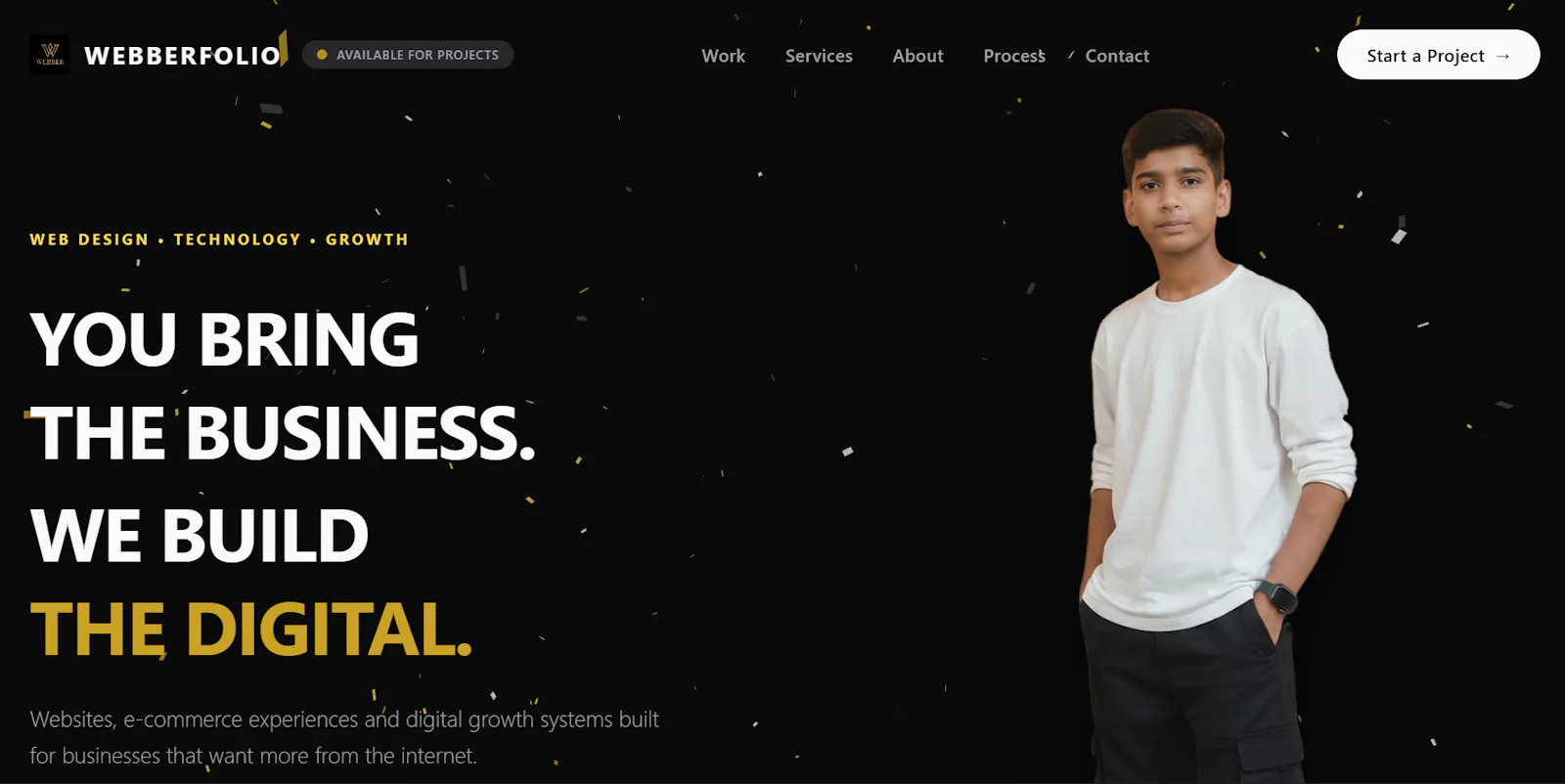 Webberfolio screenshot 1