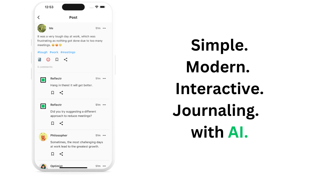 Reflectr AI Journal & Diary media 2