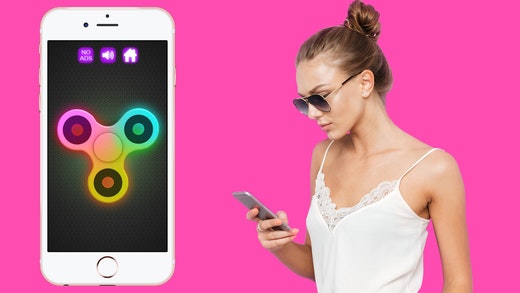 Fidget Spinner Wheel Toy - Glow In The Dark gallery image