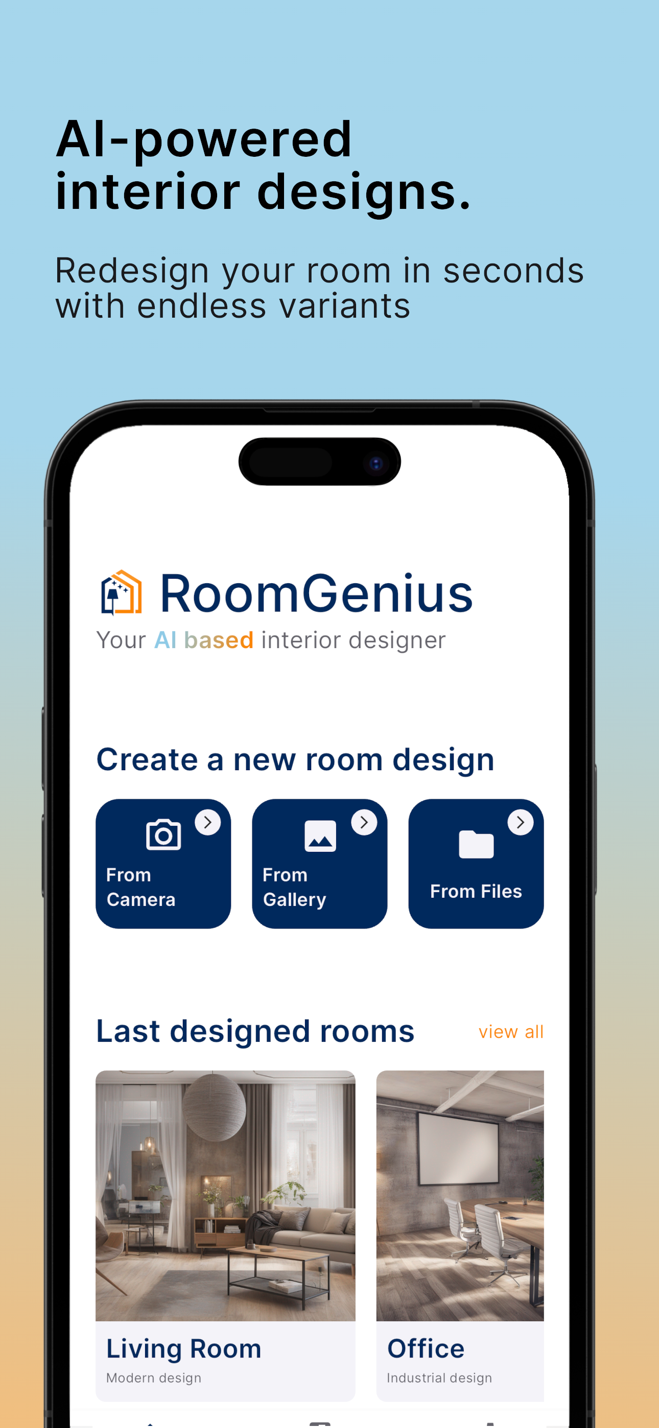 startuptile RoomGenius-Your AI-enabled personal interior designer