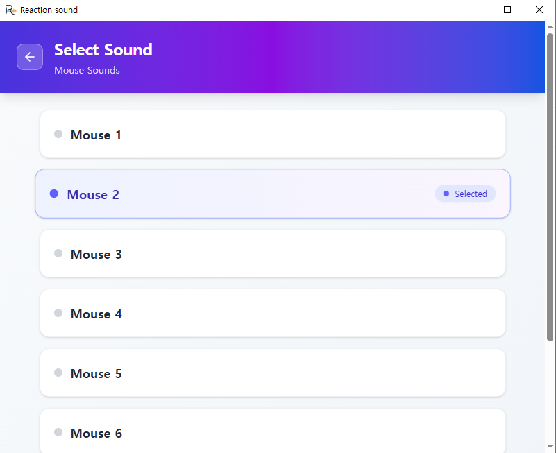 Reaction sound gallery image