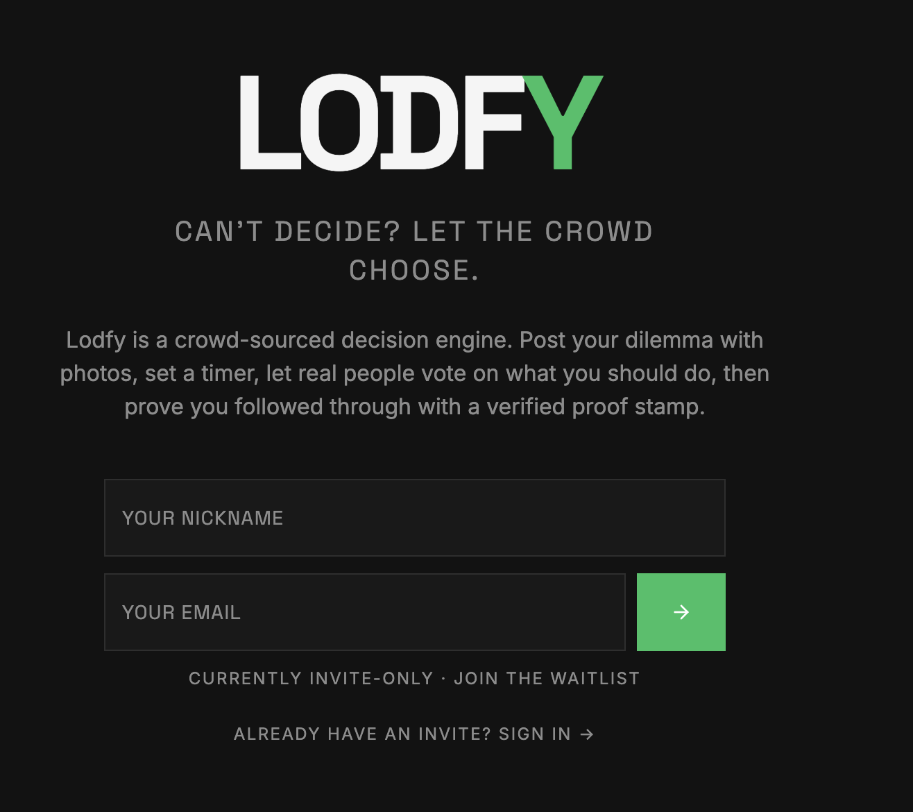 Can't Decide? Let the Crowd Choose. gallery image