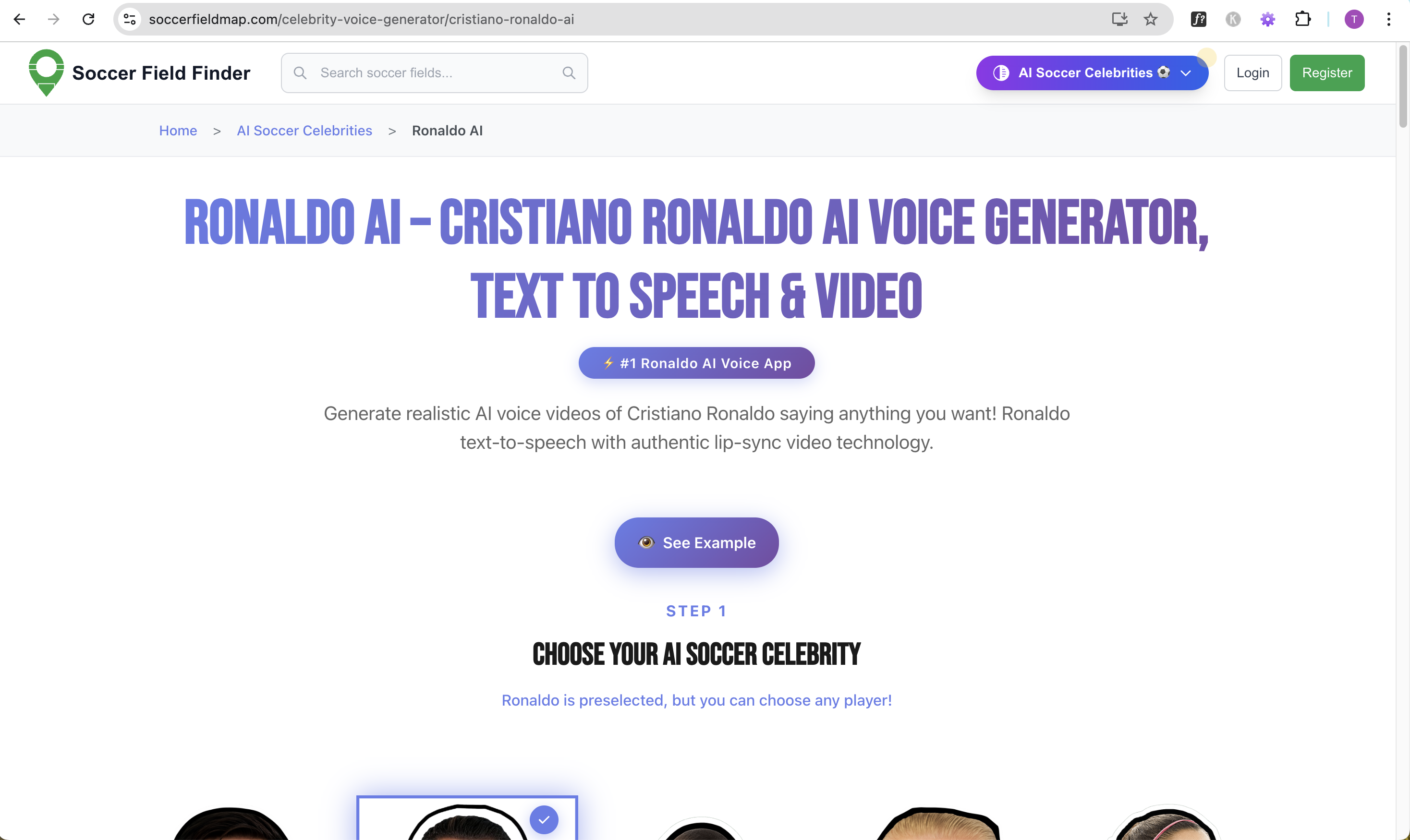 Soccer Field Finder + AI Voices gallery image