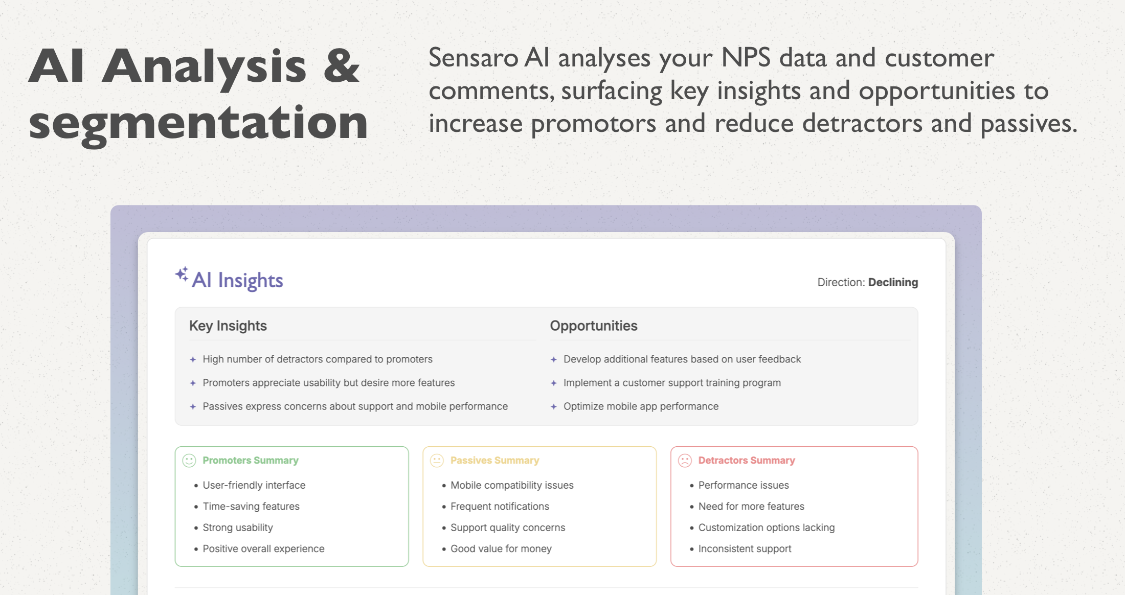 Sensaro NPS - AI alimentato NPS: trasformando il feedback in successo. media 3