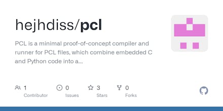 PCL (Python-C Linked) Minimal Compiler gallery image