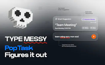 PopTask - AI Powered Menu Bar To-do List gallery image