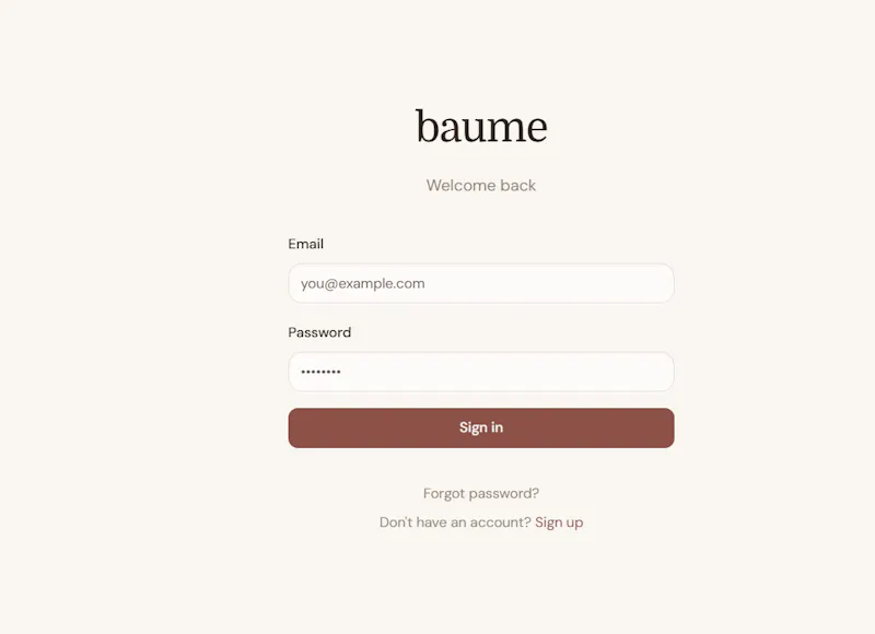 Baume screenshot 1