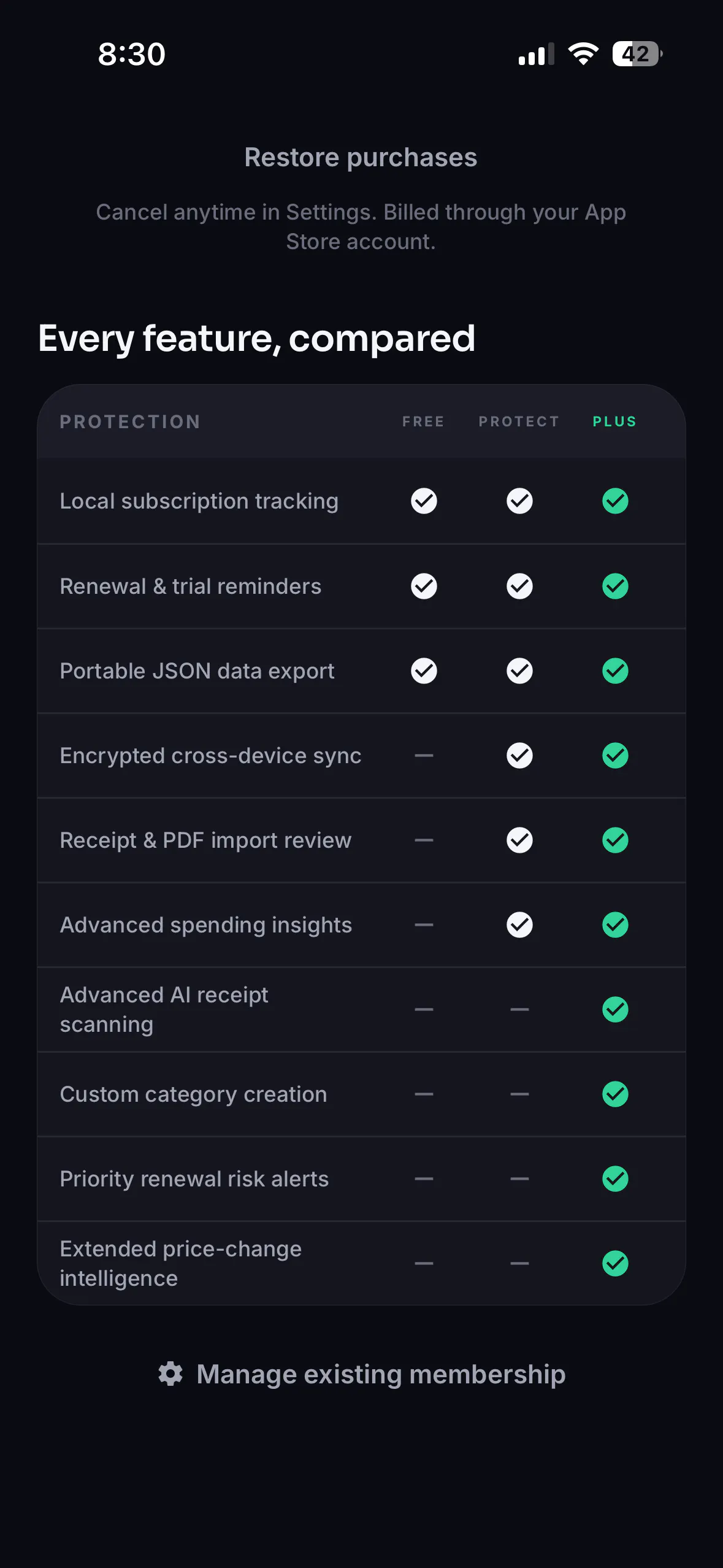 SubWise : Subscription Tracker gallery image