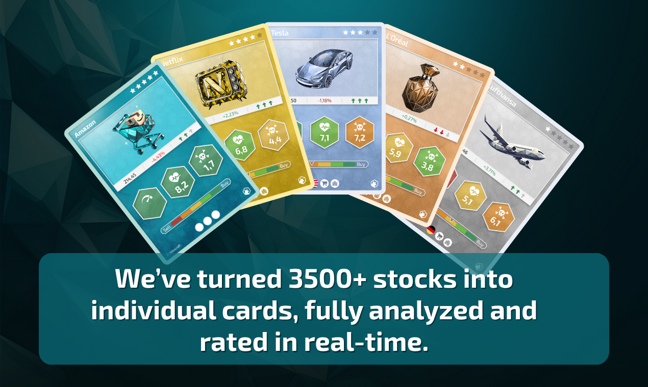 Stoxcraft: Pokémon meets Wall Street - Main screenshot showing features and interface