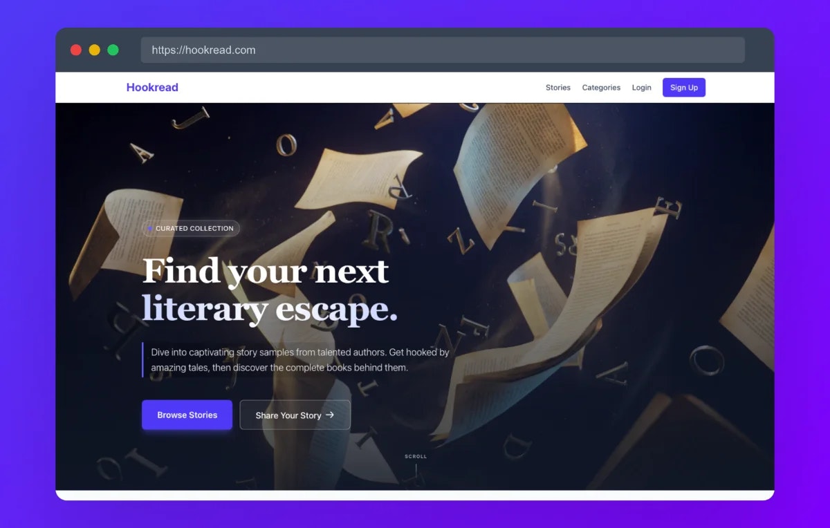 Hookread - Main product screenshot demonstrating key features and user interface