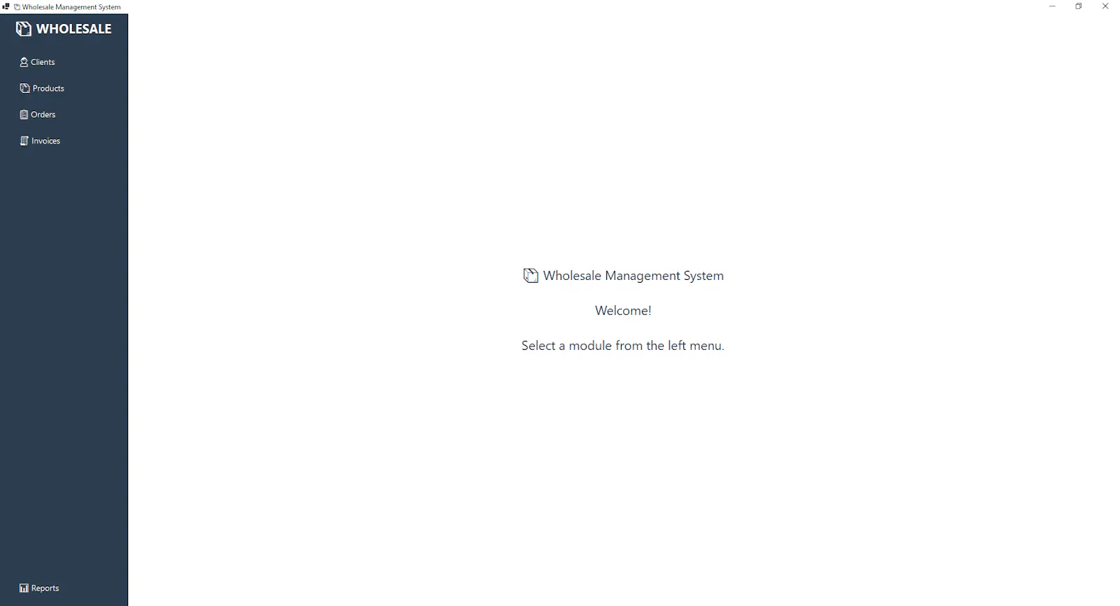 Wholesale Management System screenshot 1