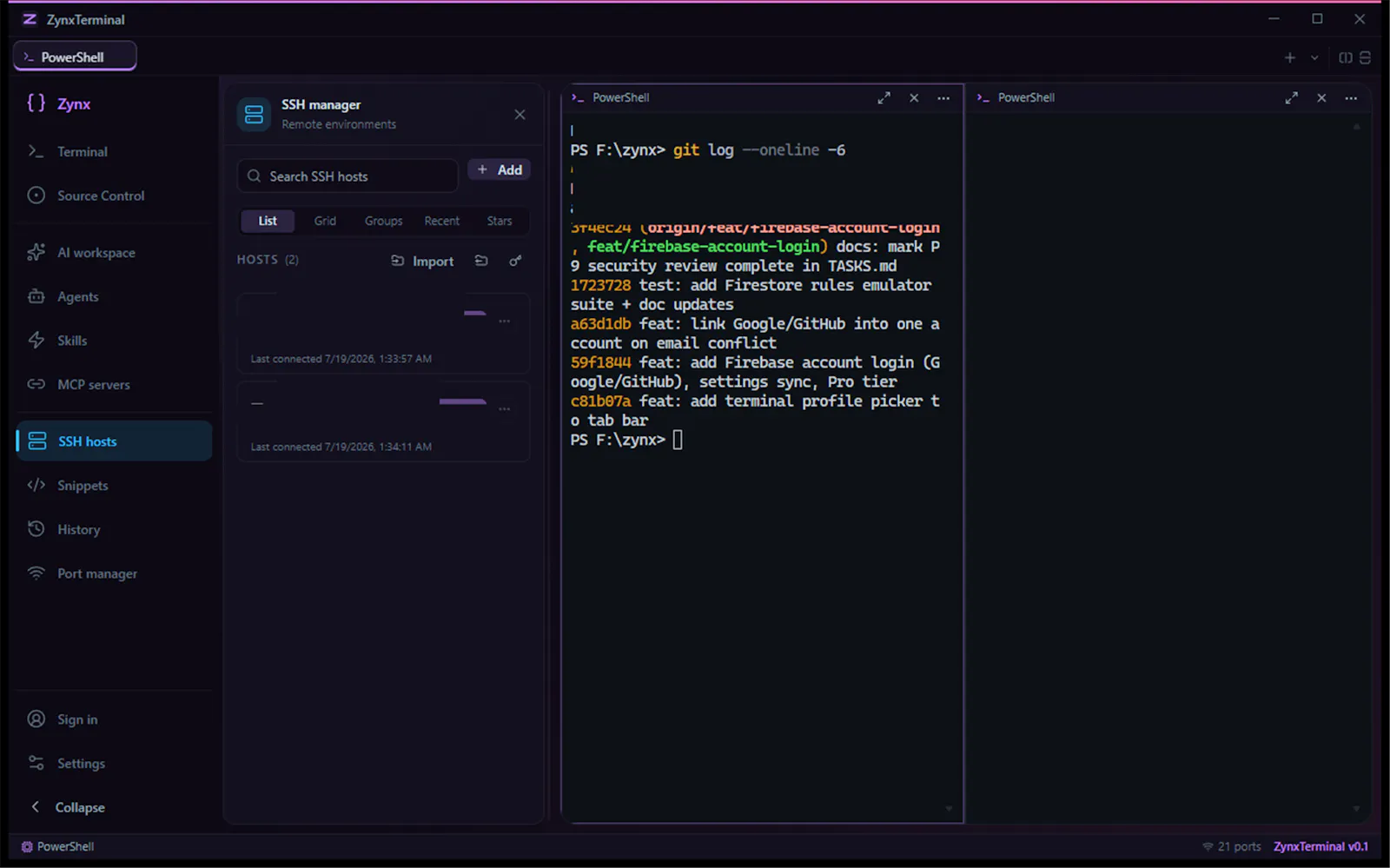 ZynxTerminal screenshot 2