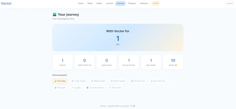 Vector — development screenshot 5