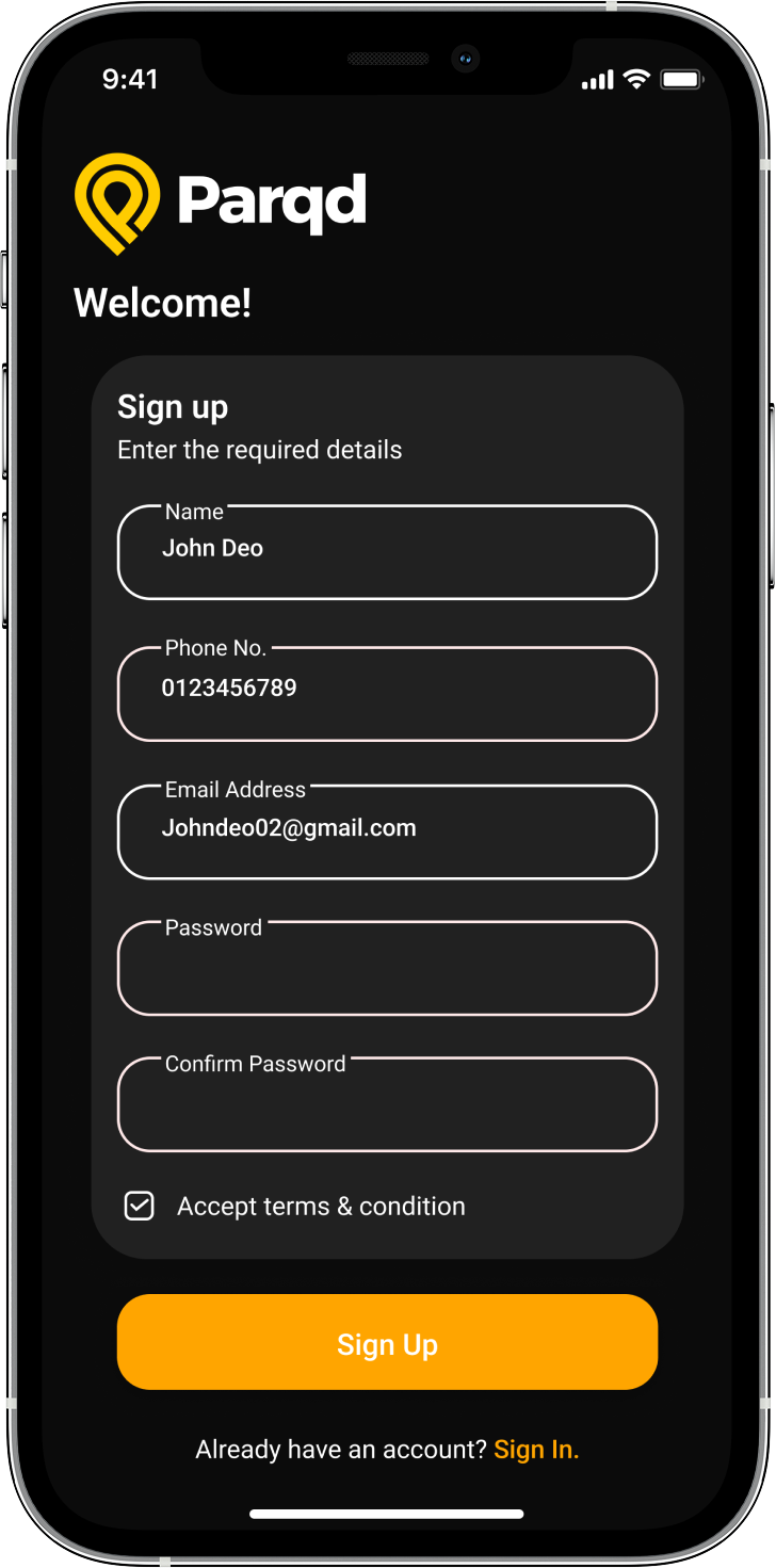 Parqd - Screenshot 5 showing product features and functionality
