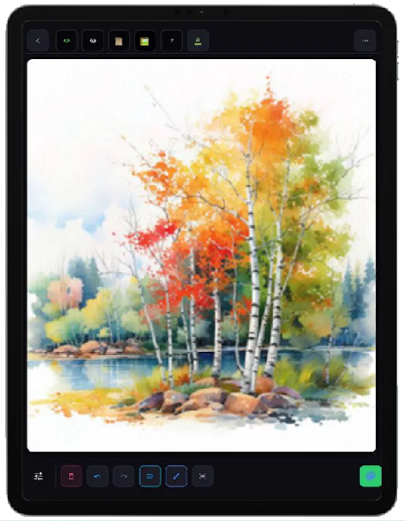 Aquasa - Watercolor Drawing Simulator screenshot 6