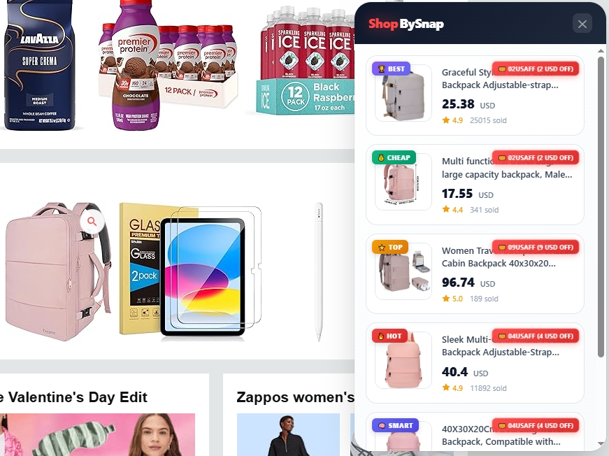 ShopBySnap- AliExpress Browser Extension gallery image