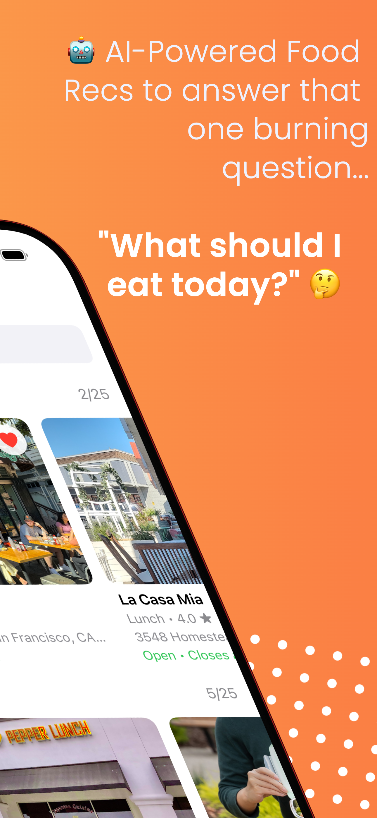 Média Mofoods - Obtenez des restaurants recommandés par A.I avec un bouton! 3