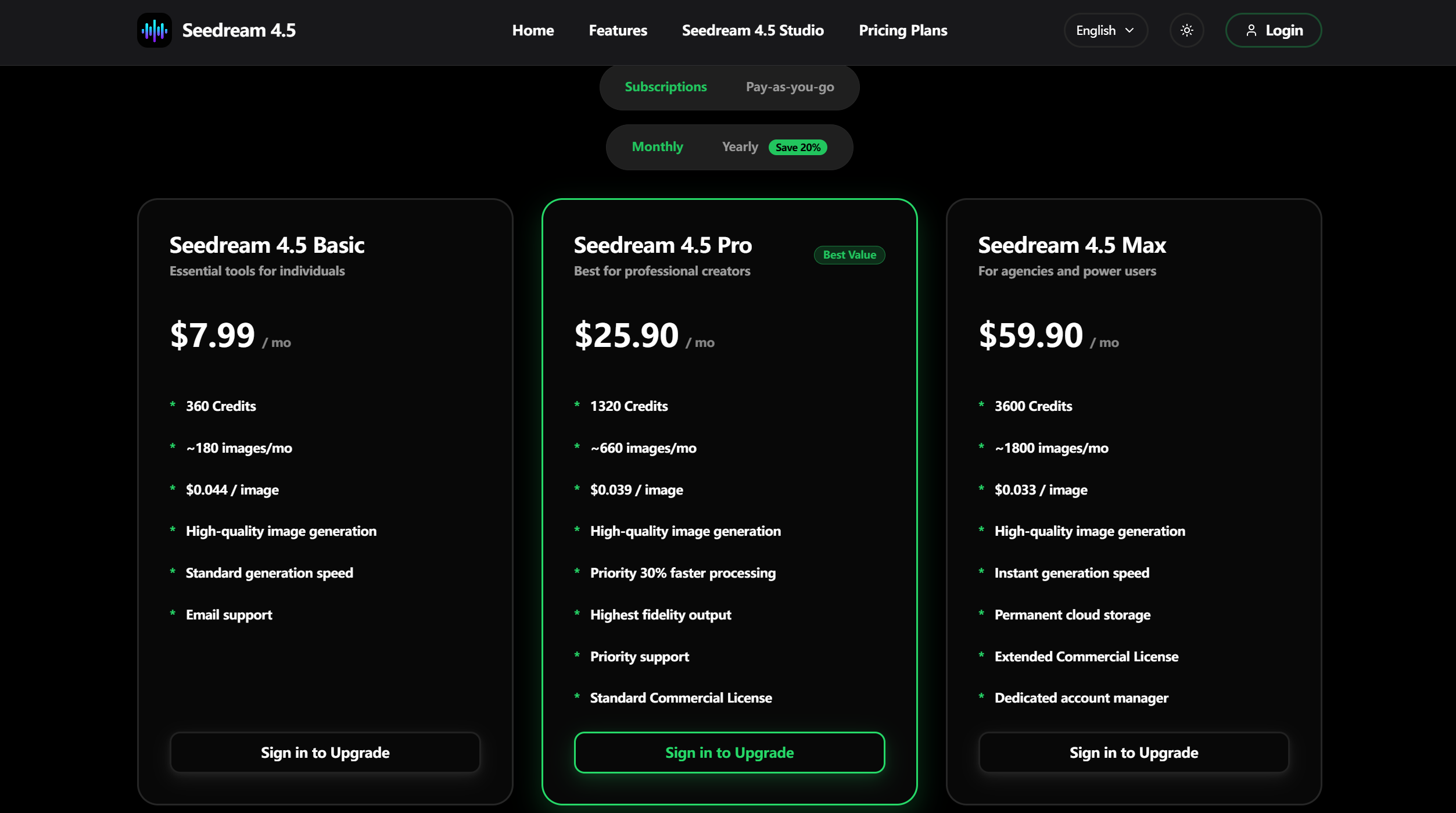 Seedream 4.5 AI - Screenshot 3 showing product features and functionality