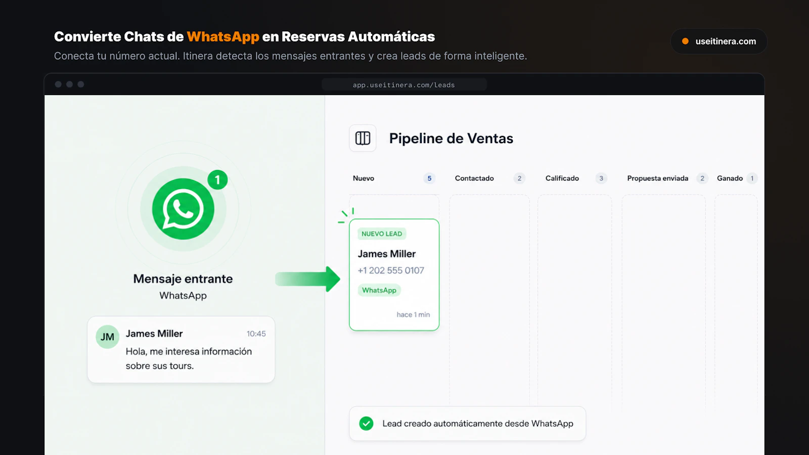 Itinera CRM screenshot 2