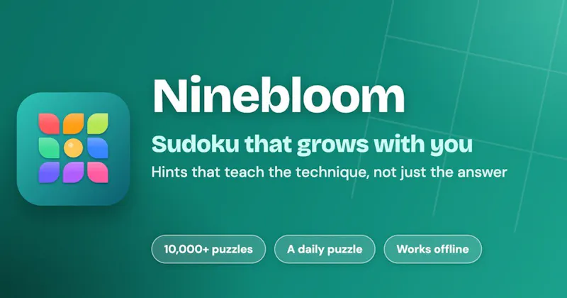 Ninebloom: Sudoku Puzzles screenshot 2