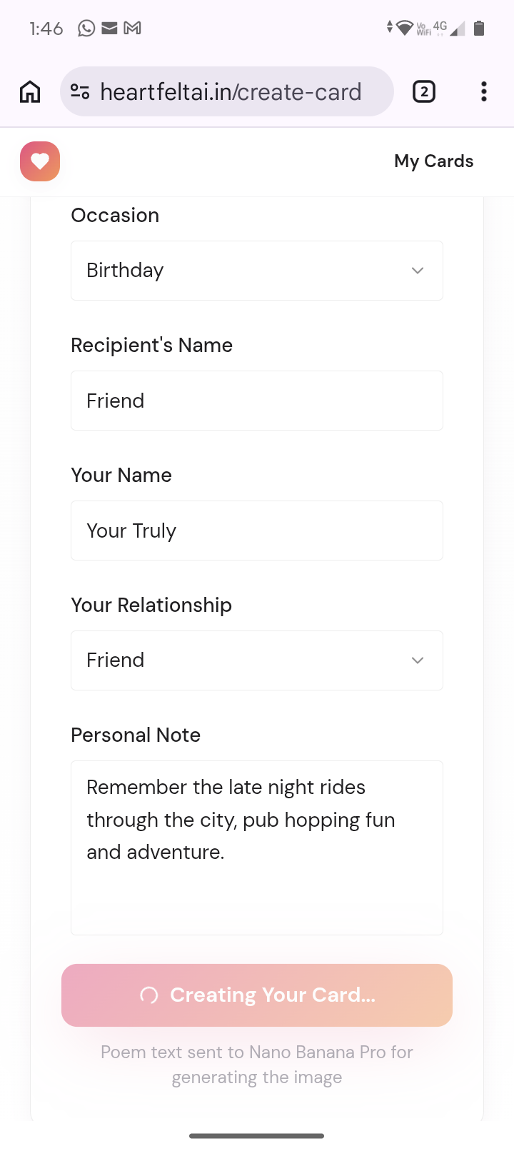 Heartfelt.ai gallery image