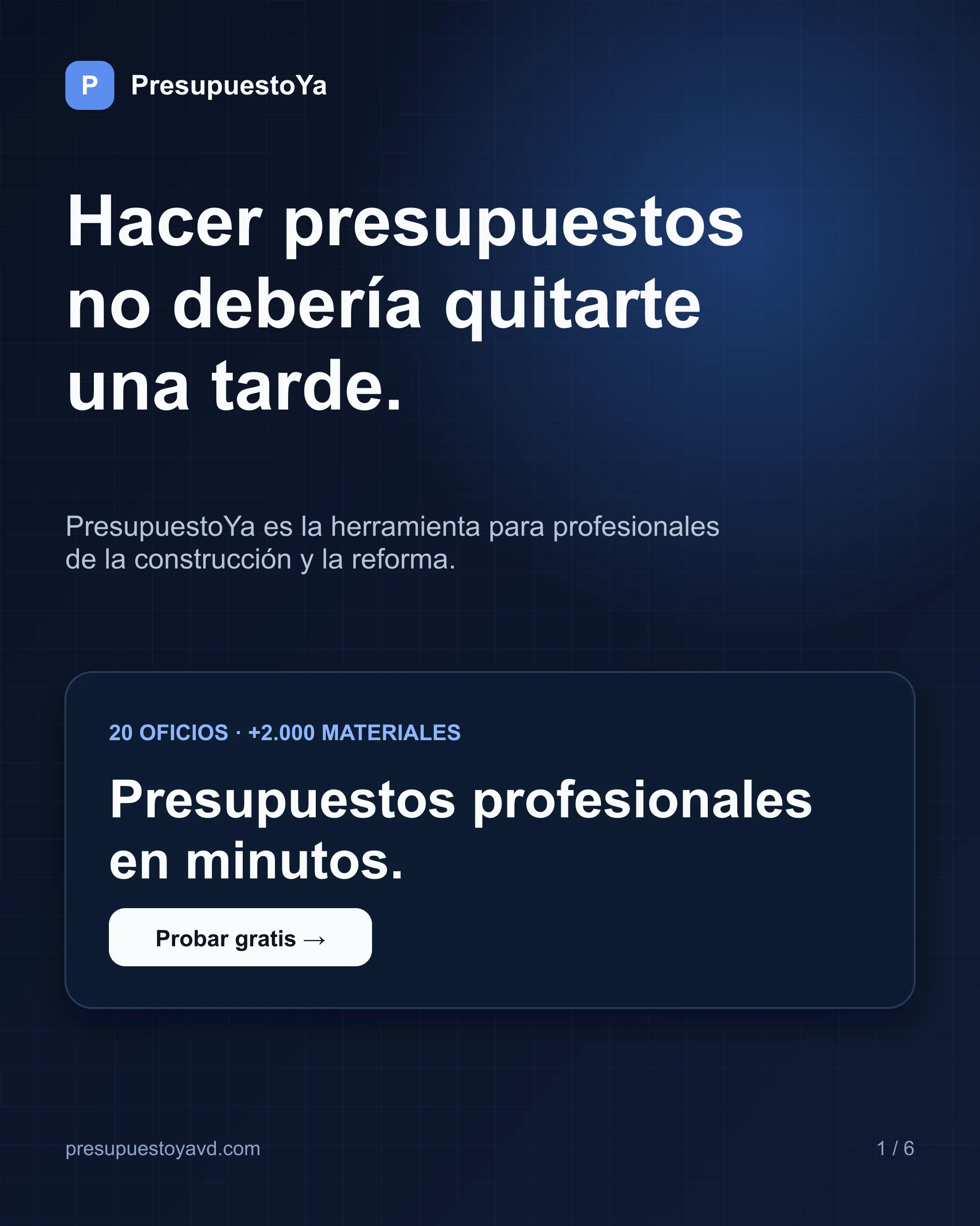 PresupuestoYa gallery image