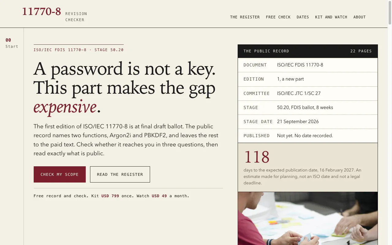 ISO 11770-8 Revision Checker gallery image