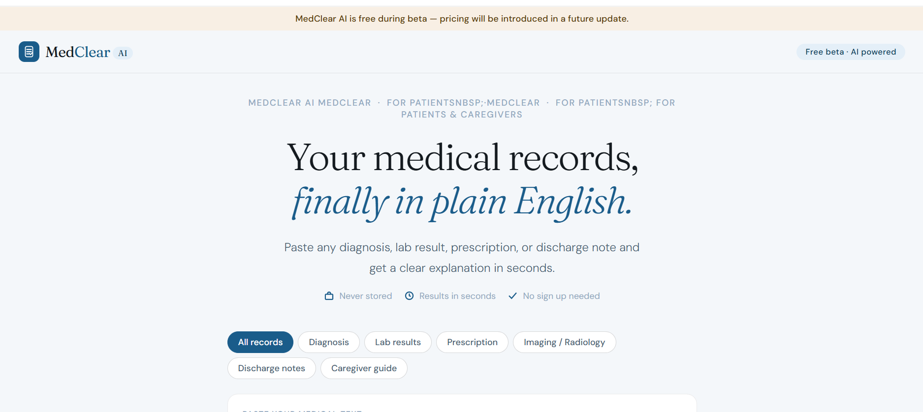 MedClear AI gallery image