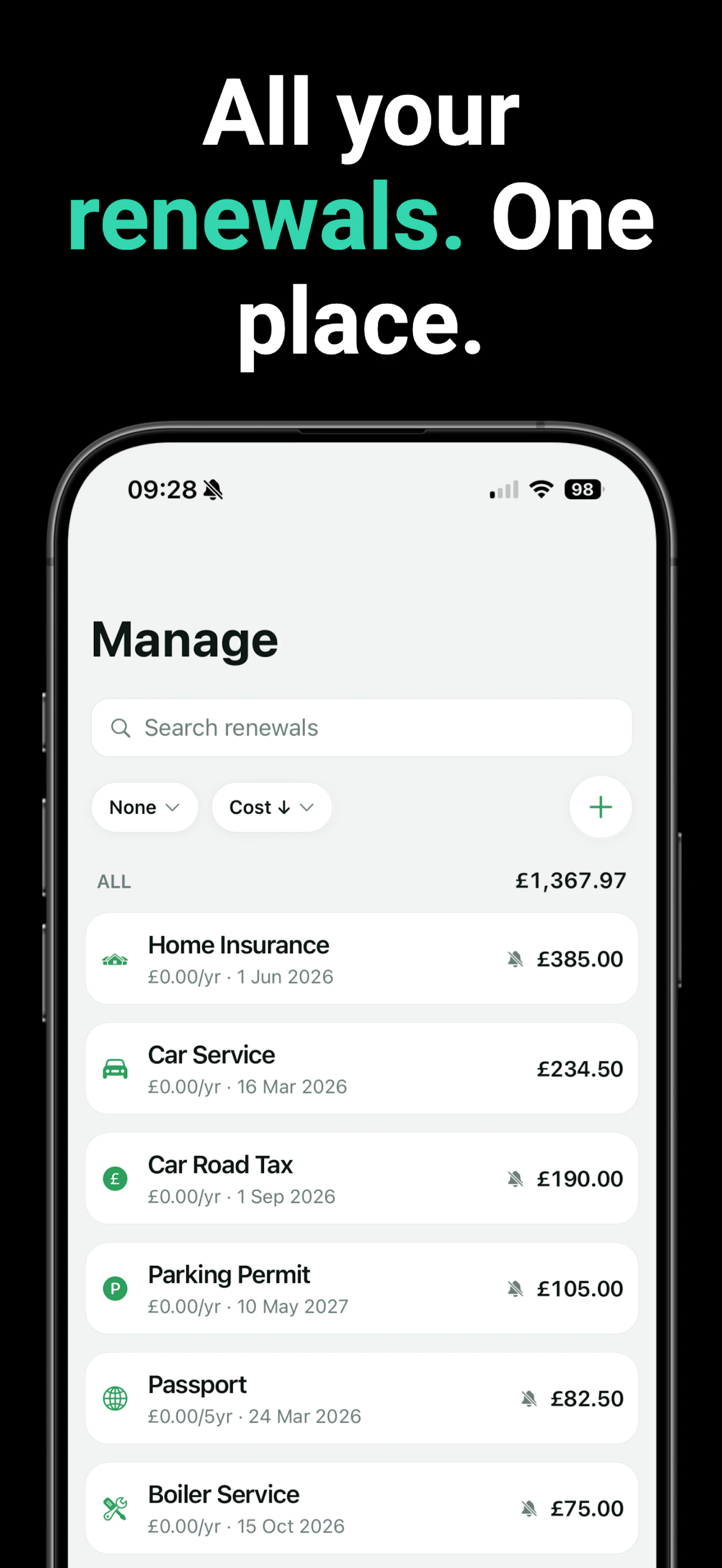 All Renewals: Manager screenshot 5
