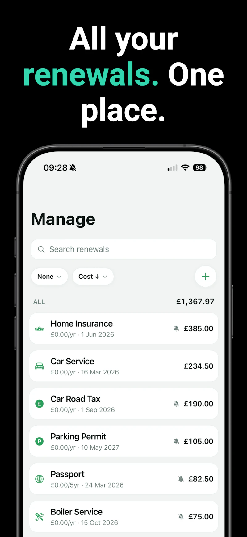 All Renewals: Manager screenshot 5