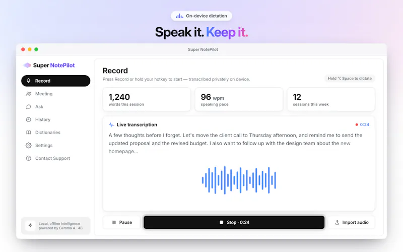 Super NotePilot screenshot 2