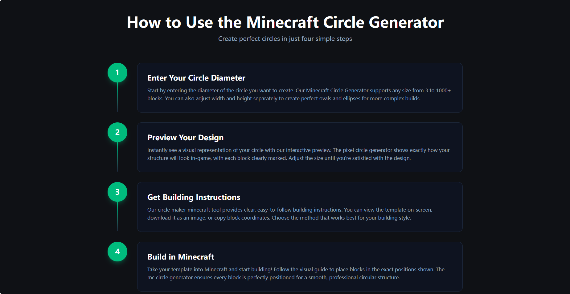 Minecraft Circle Generator gallery image