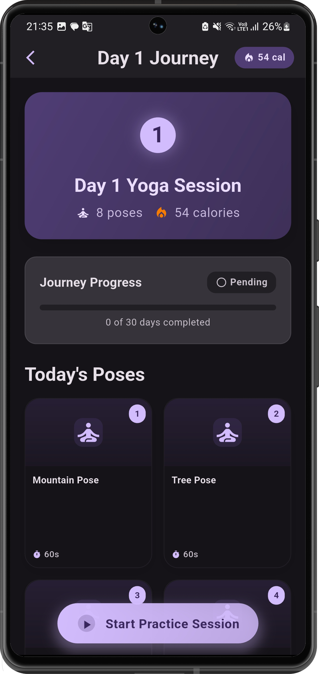 Yoga - Pose e guida vocale - La tua sfida personale di yoga di 30 giorni con istruzioni vocali media 5