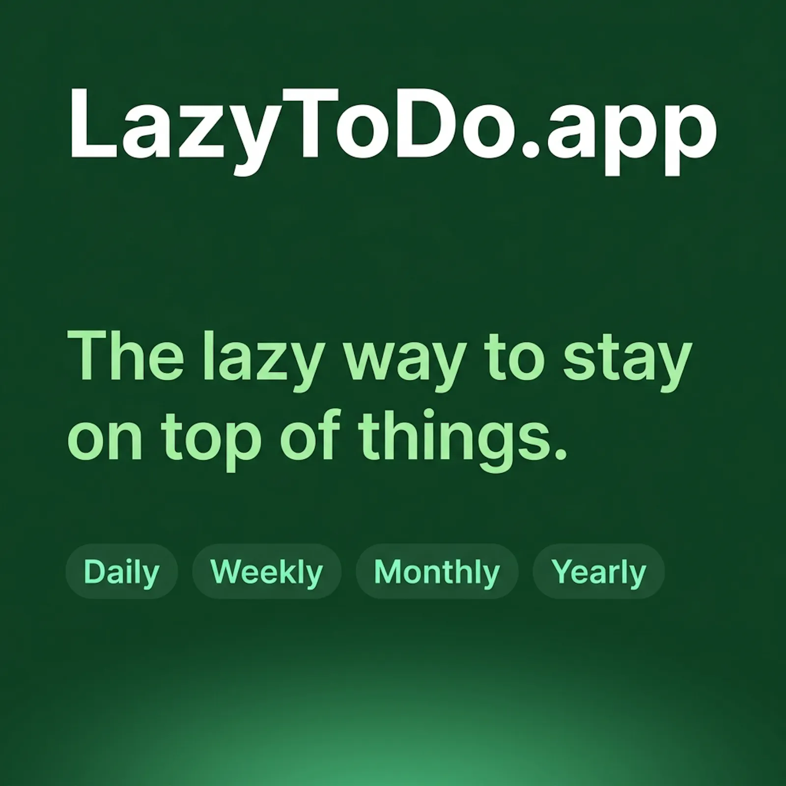 Lazy To-Do screenshot 1