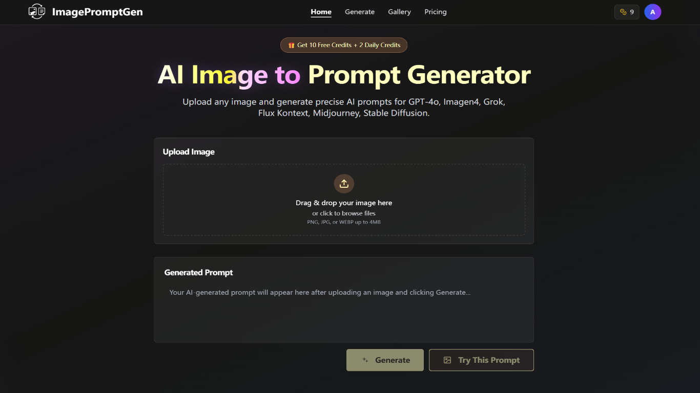 ImagePromptGen - Ispirare.Generare.Crea - istruzioni di intelligenza artificiale resa visiva. media 2